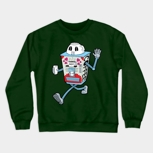 Coffee-Bot Crewneck Sweatshirt by deancoledesign